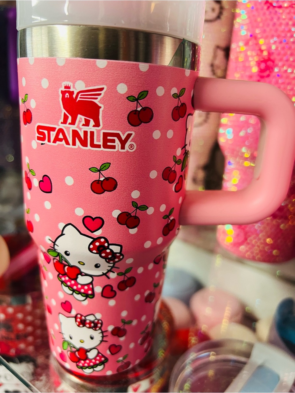 Stanley Pink Hello Kitty Cherry Travel Mug